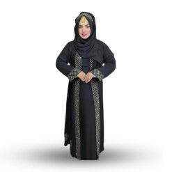 Black Exclusive Dubai Party Koti Borka with Hijab