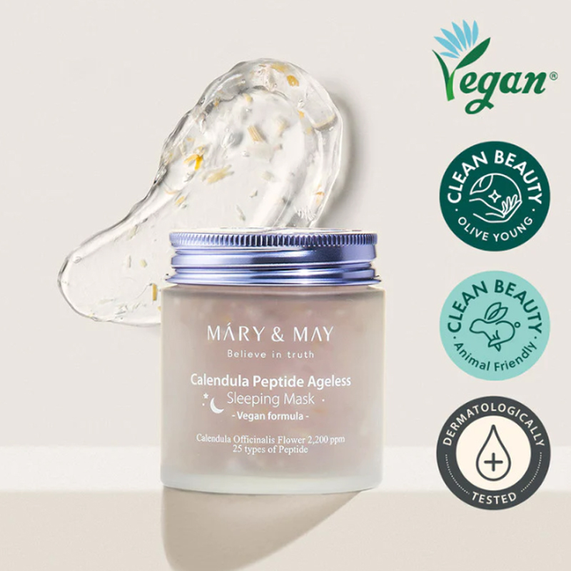 Mary&May Calendula Peptide Ageless Sleeping Mask 110G - Image 4