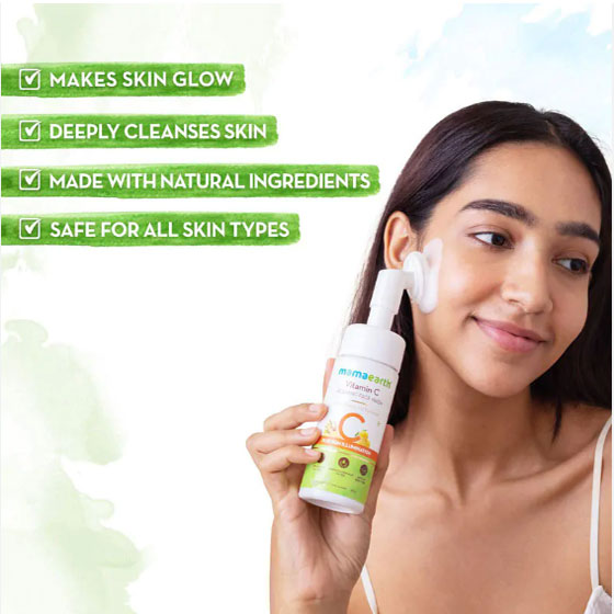 Mamaearth Vitamin C Foaming Face Wash For Skin Illumination 150ml - Image 4