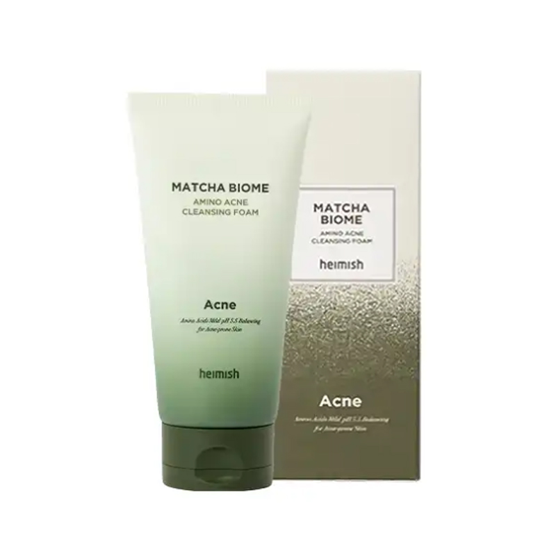 Heimish Matcha Biome Amino Acne Cleansing Foam 150ml - Image 2