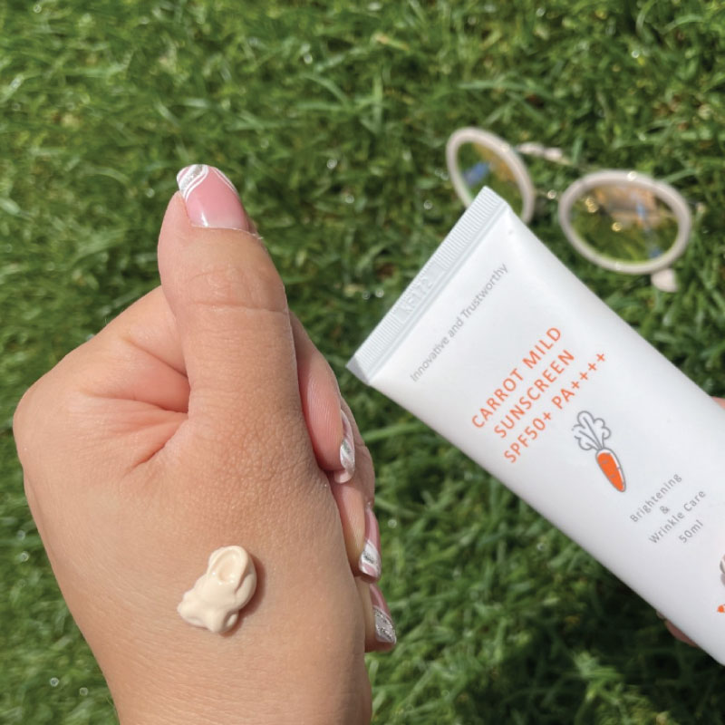 Bellflower Carrot Mild Sunscreen SPF50+/PA++++ 50ml - Image 3