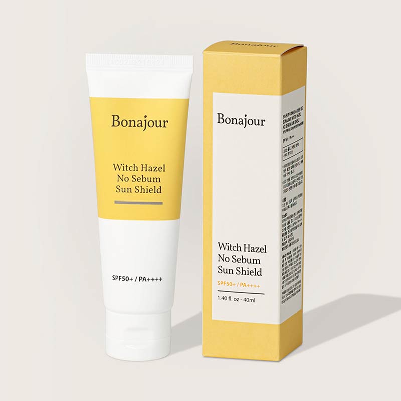 Bonajour Witch Hazel No Sebum Sun Shield 40ml (Physical Sunblock, Spf50+/pa++++) - Image 4