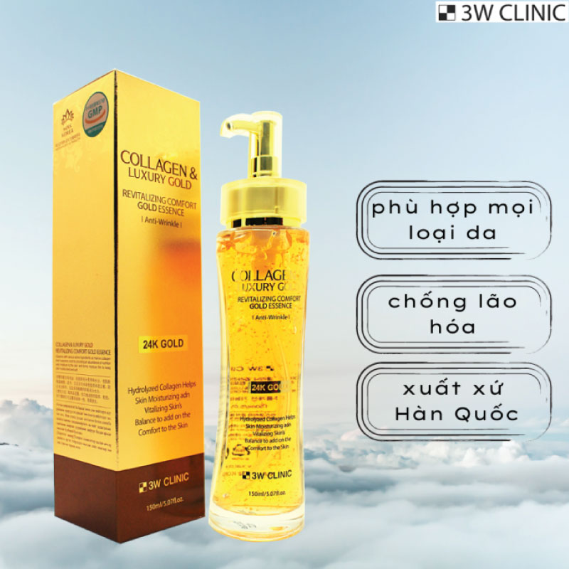 3W Collagen and Luxury Gold Essence 150ml - Image 3