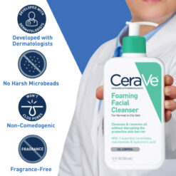Alternative view of CeraVe Foaming Facial Cleanser For Normal To Oily Skin 355ml (In Bangladesh)
