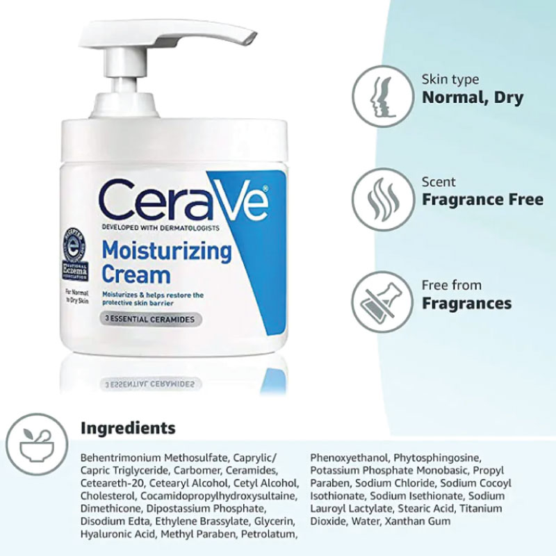 CeraVe moisturising cream 454g - Image 2