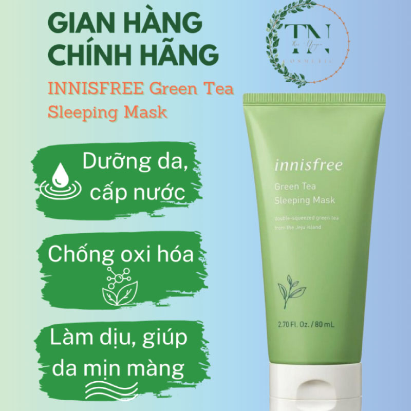 Innisfree Green Tea Sleeping Mask 80ml - Image 2