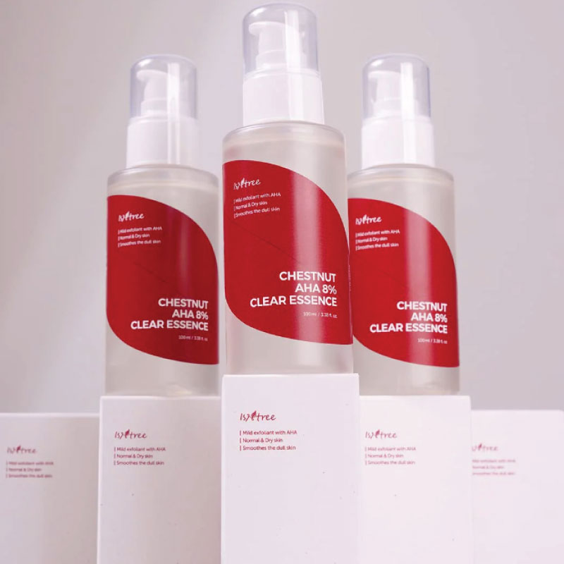 Isntree Chestnut AHA 8% Clear Essence 100ml - Image 3
