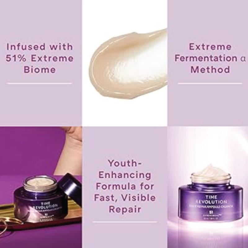 Missha Time Revolution Night Repair Ampoule Cream 5x 50ml (In Bangladesh) - Image 3