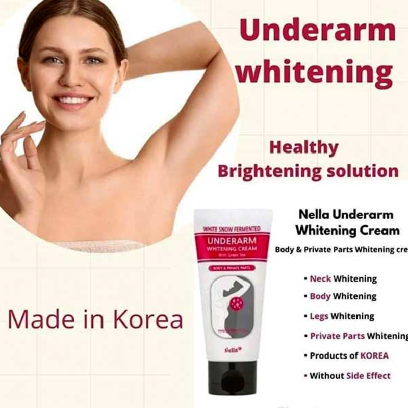 Nella White Snow Fermented Underarm Whitening Cream With Green Tea - 50ml - Image 2