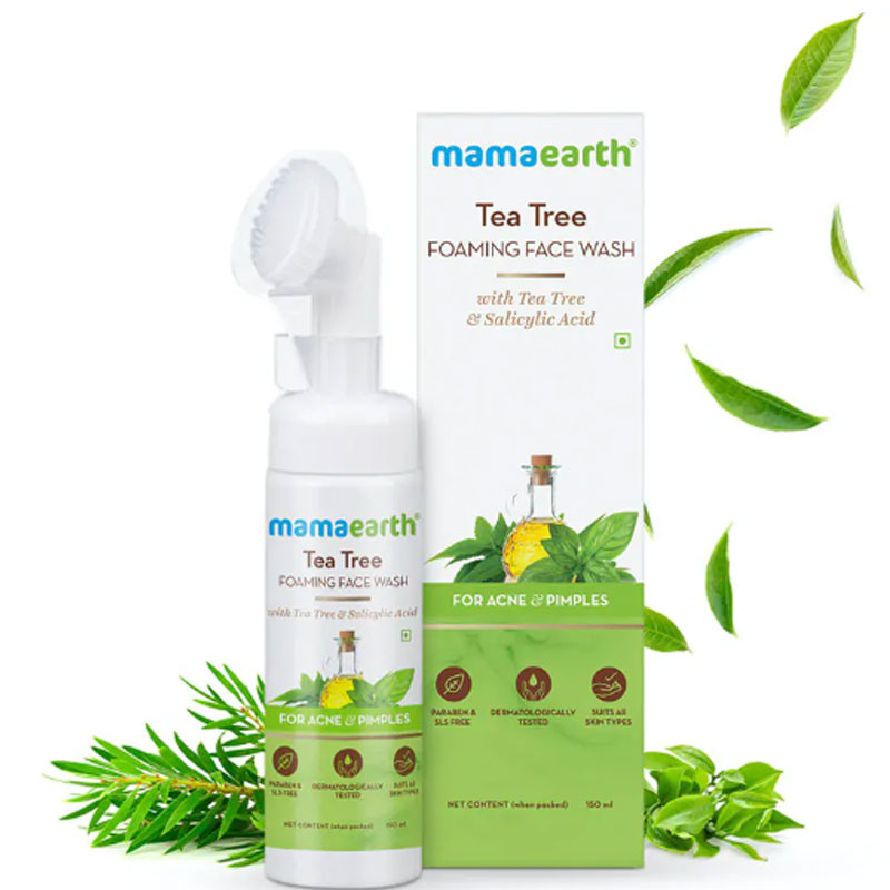Mama Earth Tea Tree Foaming Face Wash 150ml - Image 2